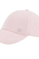Бейзболна шапка SUEDE CAP Calvin Klein пудренорозов